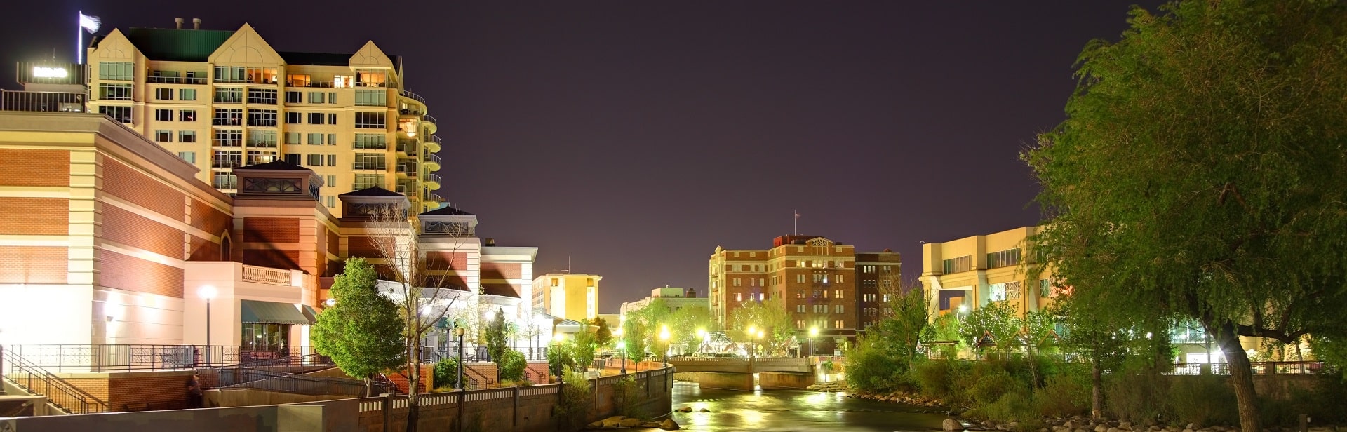 Truckee River Downtown Reno Commercial Glass